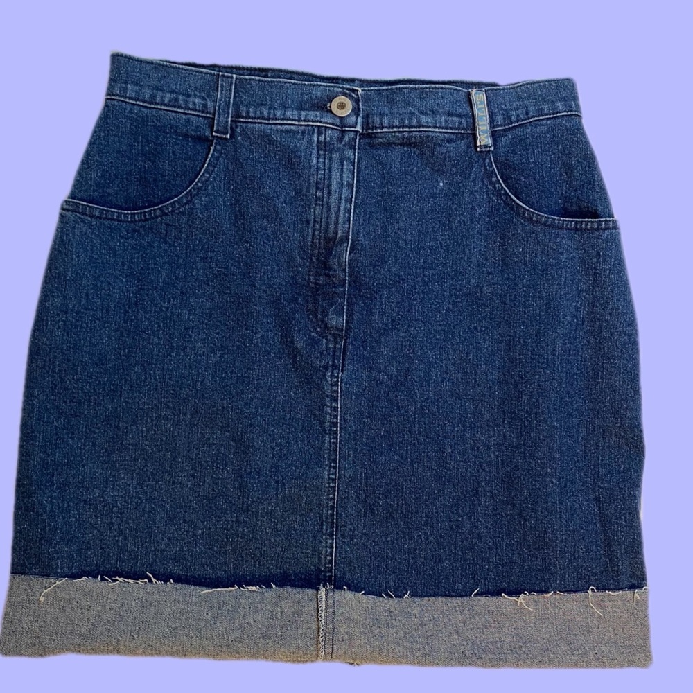 Willis Dark Blue Denim Mini Skirt